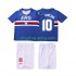 Fotbollströja Sampdoria MANCINI 10 1990 1991 Retro Barn Hemmaställ Kort ärm