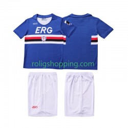 Fotbollströja Sampdoria 1990 1991 Retro Barn Hemmaställ Kort ärm