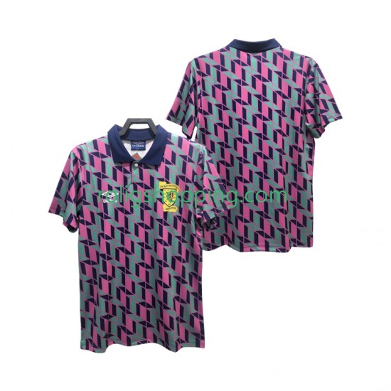 Fotbollströja Skottland 1988 1989 Retro Män Bortaställ Kort ärm