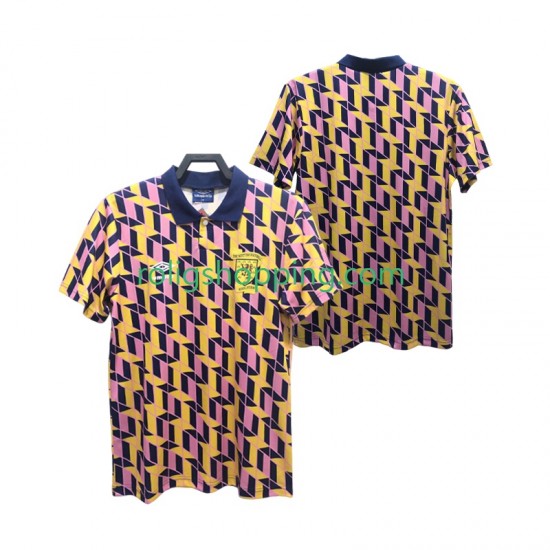 Fotbollströja Skottland 1988 1989 Retro Män Tredjeställ Kort ärm