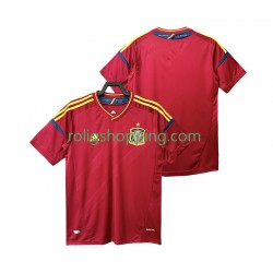 Fotbollströja Spanien 2012 Retro Män Hemmaställ Kort ärm