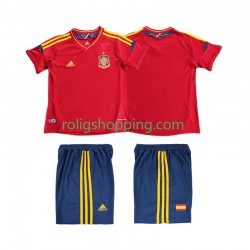 Fotbollströja Spanien 2012 Retro Barn Hemmaställ Kort ärm
