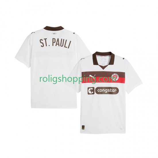 Fotbollströja St. Pauli Män Bortaställ 2025-2026 Kort ärm