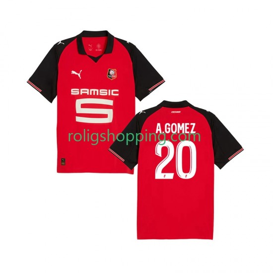 Fotbollströja Stade Rennais Andres Gomez 20 Män Hemmaställ 2025-2026 Kort ärm