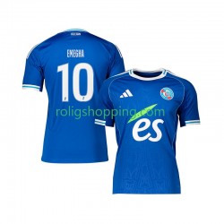 Fotbollströja Strasbourg Emanuel Emegha 10 Män Hemmaställ 2025-2026 Kort ärm