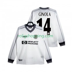 Fotbollströja Tottenham Hotspur GINOLA 14 1997 Retro Män Hemmaställ 1999 Lång ärm
