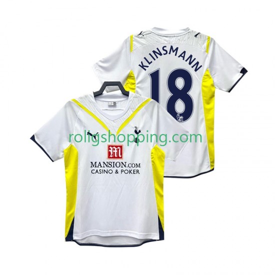 Fotbollströja Tottenham Hotspur KLINSMANN 18 2009 Retro Män Hemmaställ 2010 Kort ärm