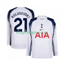 Fotbollströja Tottenham Hotspur Kulusevski 21 Män Hemmaställ 2025-2026 Lång ärm