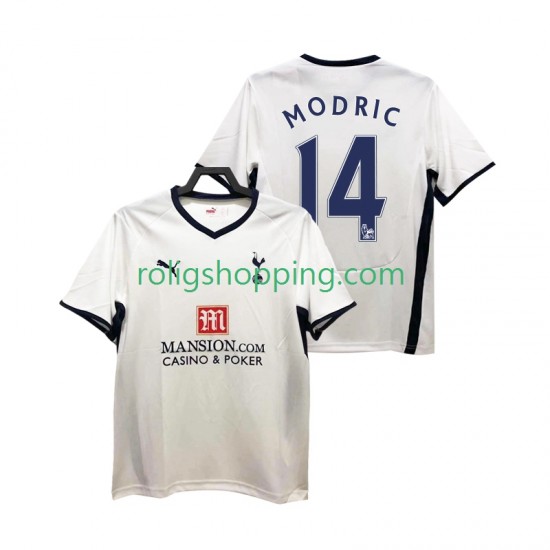 Fotbollströja Tottenham Hotspur Modrić Luca 14 2009 Retro Män Hemmaställ 2008 Kort ärm