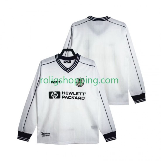 Fotbollströja Tottenham Hotspur 1997 Retro Män Hemmaställ 1999 Lång ärm