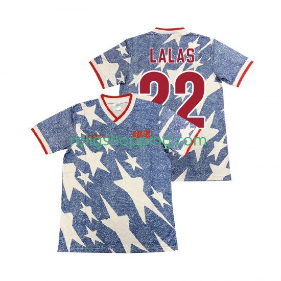 Fotbollströja USA LALAS 22 Retro Män Bortaställ 1994 Kort ärm