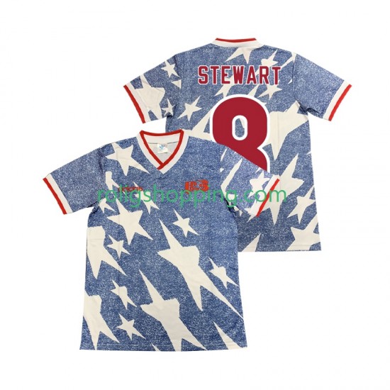 Fotbollströja USA STEWART 8 Retro Män Bortaställ 1994 Kort ärm