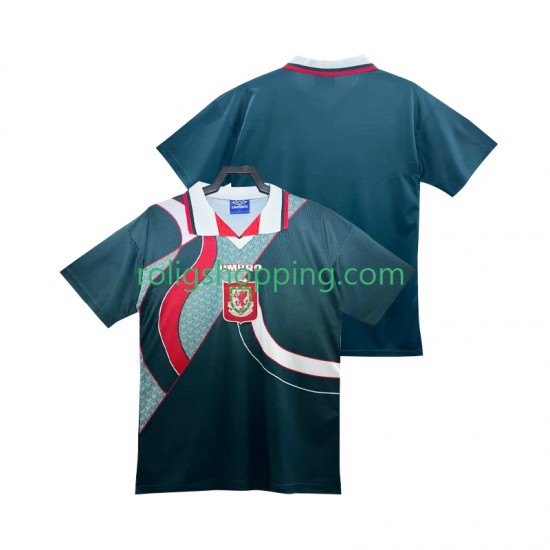 Fotbollströja Wales 1995 Retro Män Bortaställ 1994 Kort ärm