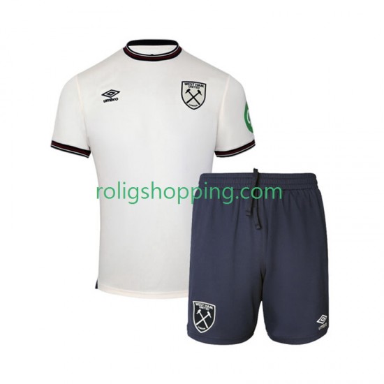 Fotbollströja West Ham United Barn Bortaställ 2025-2026 Kort ärm