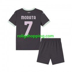 Fotbollströja AC Milan Morata 7 Barn Tredjeställ 2024-2025 Kort ärm