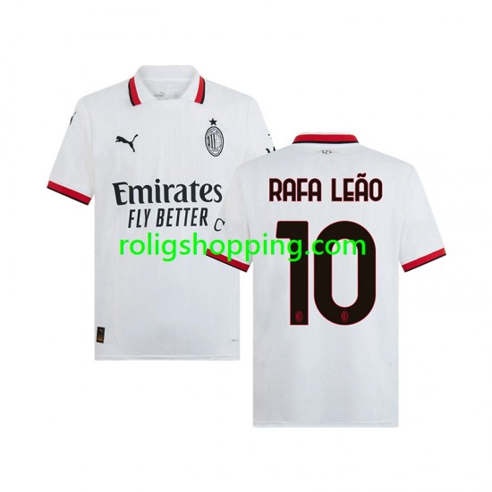 Fotbollströja AC Milan RAFA LEAO 10 Män Bortaställ 2024-2025 Kort ärm