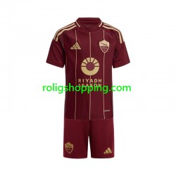 Fotbollströja AS Roma Barn Hemmaställ 2024-2025 Kort ärm