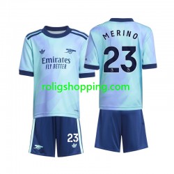 Fotbollströja Arsenal Merino 23 Barn Tredjeställ 2024-2025 Kort ärm
