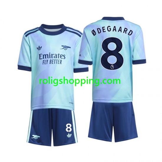 Fotbollströja Arsenal Odegaard 8 Barn Tredjeställ 2024-2025 Kort ärm
