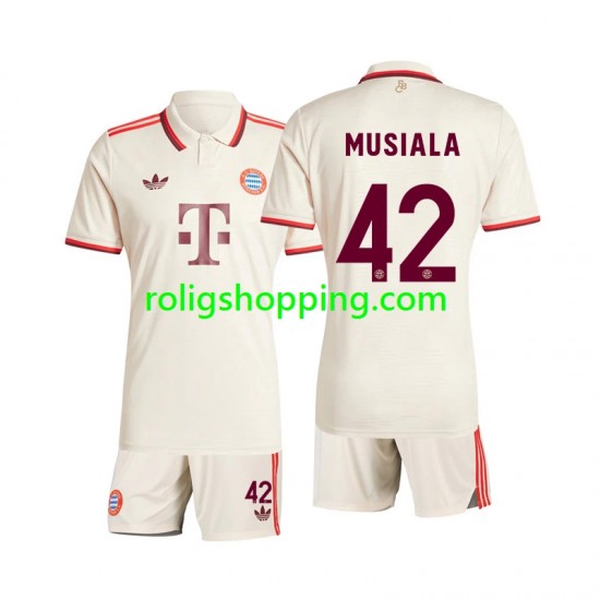 Fotbollströja FC Bayern München Musiala 42 Barn Tredjeställ 2024-2025 Kort ärm