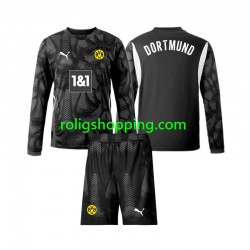 Fotbollströja Borussia Dortmund Målvakt Barn Fjärdeställ 2024-2025 Lång ärm
