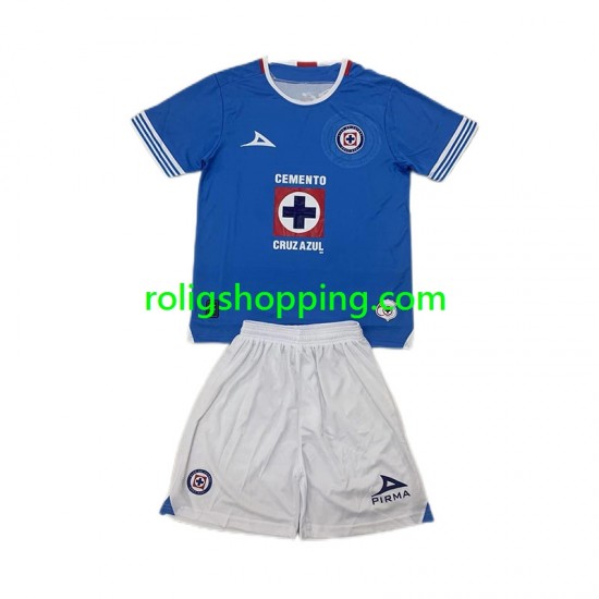 Fotbollströja Cruz Azul Barn Hemmaställ 2024-2025 Kort ärm