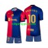 Fotbollströja FC Barcelona Ansu Fati 10 Barn Hemmaställ 2024-2025 Kort ärm
