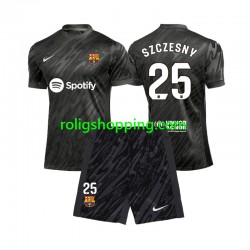 Fotbollströja FC Barcelona Wojciech Szczesny 25 Målvakt Barn Bortaställ 2024-2025 Kort ärm
