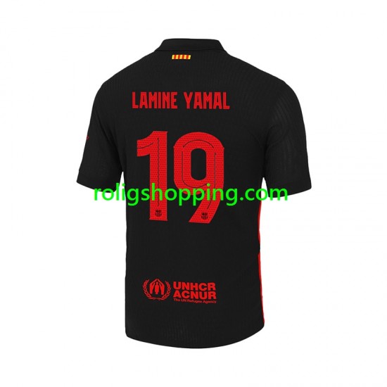 Fotbollströja FC Barcelona LAMINE YAMAL 19 UCL Font Män Bortaställ 2024-2025 Kort ärm