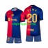 Fotbollströja FC Barcelona Olmo 20 Barn Hemmaställ 2024-2025 Kort ärm