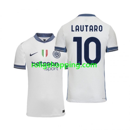 Fotbollströja Inter Milan Lautaro 10 Män Bortaställ 2024-2025 Kort ärm