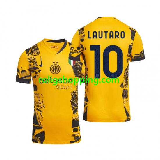 Fotbollströja Inter Milan Lautaro 10 Män Tredjeställ 2024-2025 Kort ärm