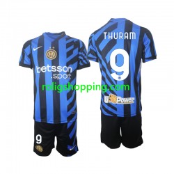 Fotbollströja Inter Milan Marcus Thuram 9 Barn Hemmaställ 2024-2025 Kort ärm