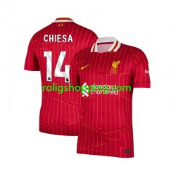 Fotbollströja Liverpool Federico Chiesa 14 Män Hemmaställ 2024-2025 Kort ärm