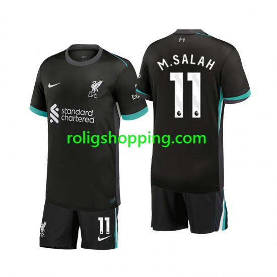 Fotbollströja Liverpool M.Salah 11 Barn Bortaställ 2024-2025 Kort ärm