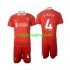 Fotbollströja Liverpool Virgil 4 Barn Hemmaställ 2024-2025 Kort ärm