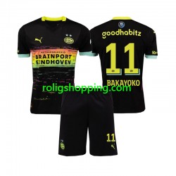 Fotbollströja PSV Eindhoven Johan Bakayoko 11 Barn Bortaställ 2024-2025 Kort ärm