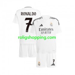 Fotbollströja Real Madrid Cristiano Ronaldo 7 Barn Hemmaställ 2024-2025 Kort ärm
