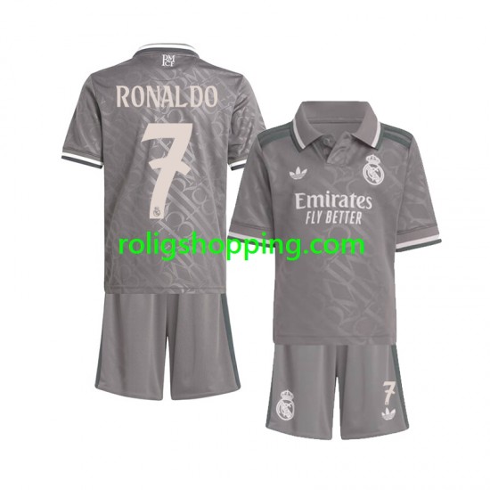 Fotbollströja Real Madrid Cristiano Ronaldo 7 Barn Tredjeställ 2024-2025 Kort ärm