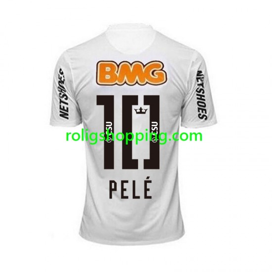 Fotbollströja Santos PELE 10 -2012 Retro Män Hemmaställ 2011 Kort ärm