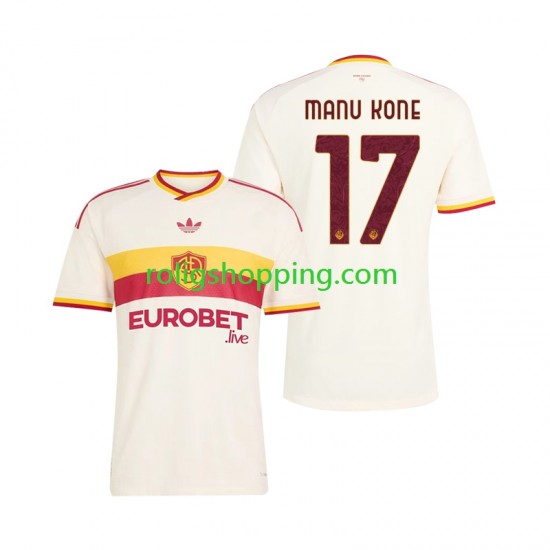 Fotbollströja AS Roma Manu Kone 17 Män Bortaställ 2026-2027 Kort ärm