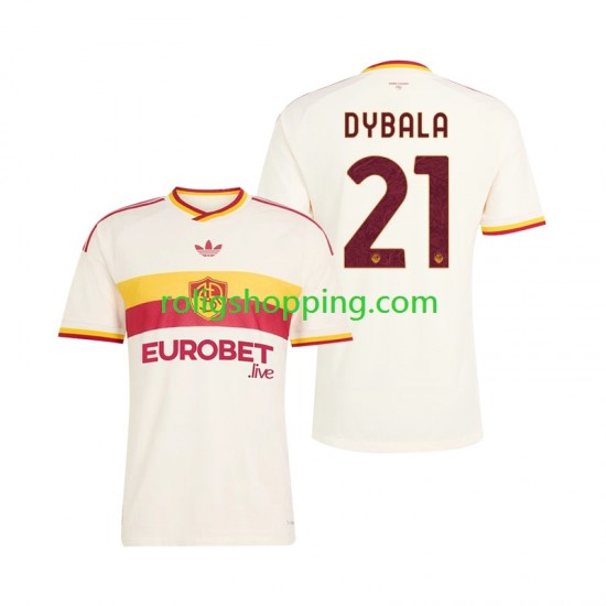 Fotbollströja AS Roma Paulo Dybala 21 Män Bortaställ 2026-2027 Kort ärm