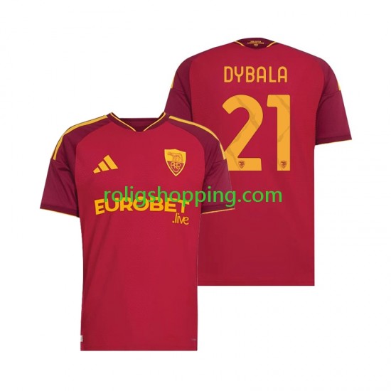 Fotbollströja AS Roma Paulo Dybala 21 Män Hemmaställ 2026-2027 Kort ärm