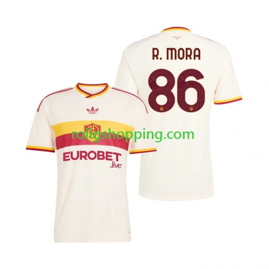 Fotbollströja AS Roma Rodrigo Mora 86 Män Bortaställ 2026-2027 Kort ärm