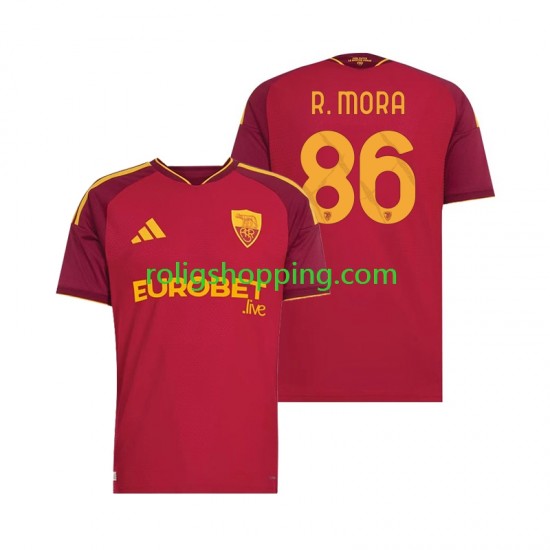 Fotbollströja AS Roma Rodrigo Mora 86 Män Hemmaställ 2026-2027 Kort ärm