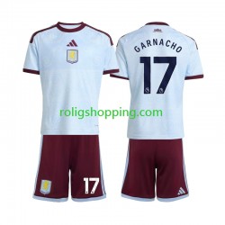 Fotbollströja Aston Villa Alejandro Garnacho 17 Barn Tredjeställ 2026-2027 Kort ärm