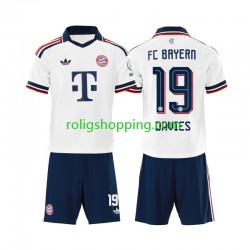 Fotbollströja FC Bayern München Alphonso Davies 19 Barn Bortaställ 2026-2027 Kort ärm