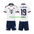 Fotbollströja FC Bayern München Alphonso Davies 19 Barn Bortaställ 2026-2027 Kort ärm