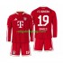 Fotbollströja FC Bayern München Alphonso Davies 19 Barn Hemmaställ 2026-2027 Lång ärm