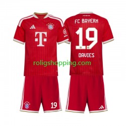 Fotbollströja FC Bayern München Alphonso Davies 19 Barn Hemmaställ 2026-2027 Kort ärm